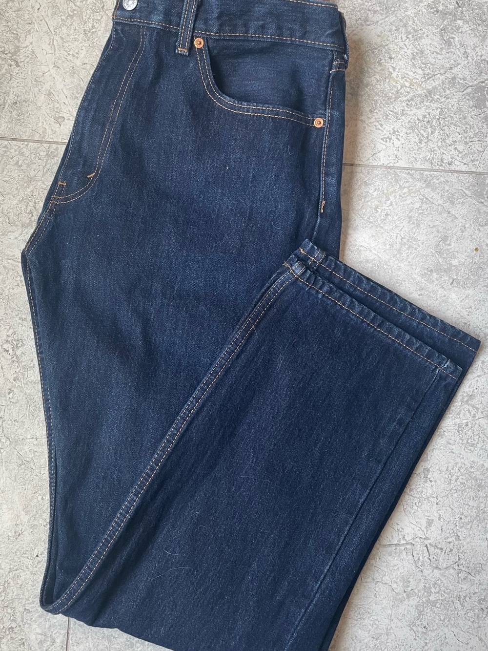 Levi's Dark Blue Relaxed Fit Denim Jeans
